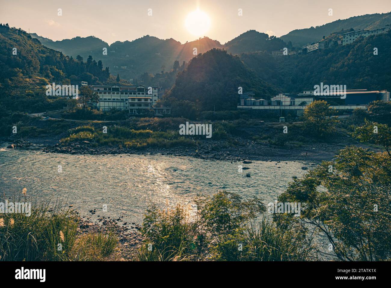 Szene des Tals im Chishuihe-Tal Guizhou Stockfoto