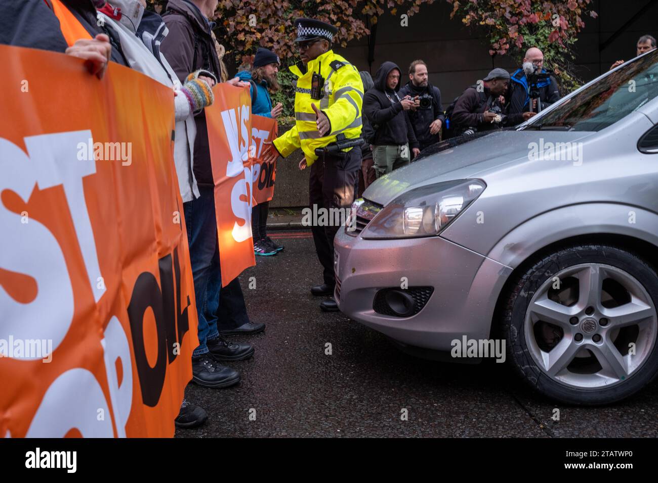 Just Stop Oil, London, 18. November 2023. Stockfoto