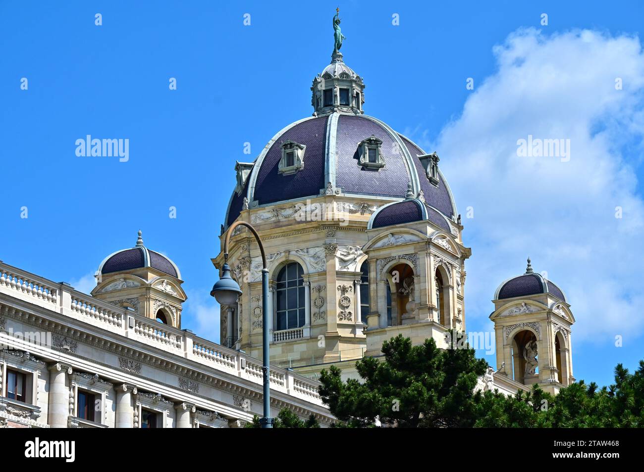 Kuppel des Naturhistorischen Museums in Wien Stockfoto