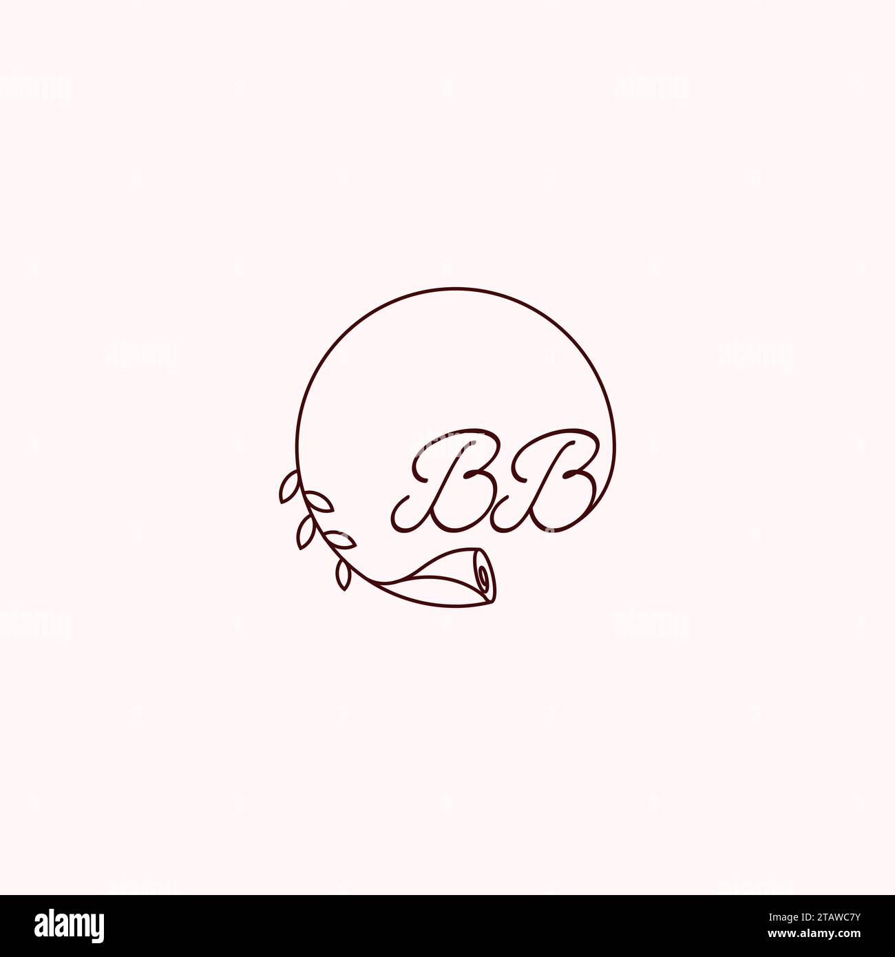 BB Initial-Logobuchstaben in hochwertigem, professionellem Design, das auf allen Druckmedien gut gedruckt wird Stock Vektor