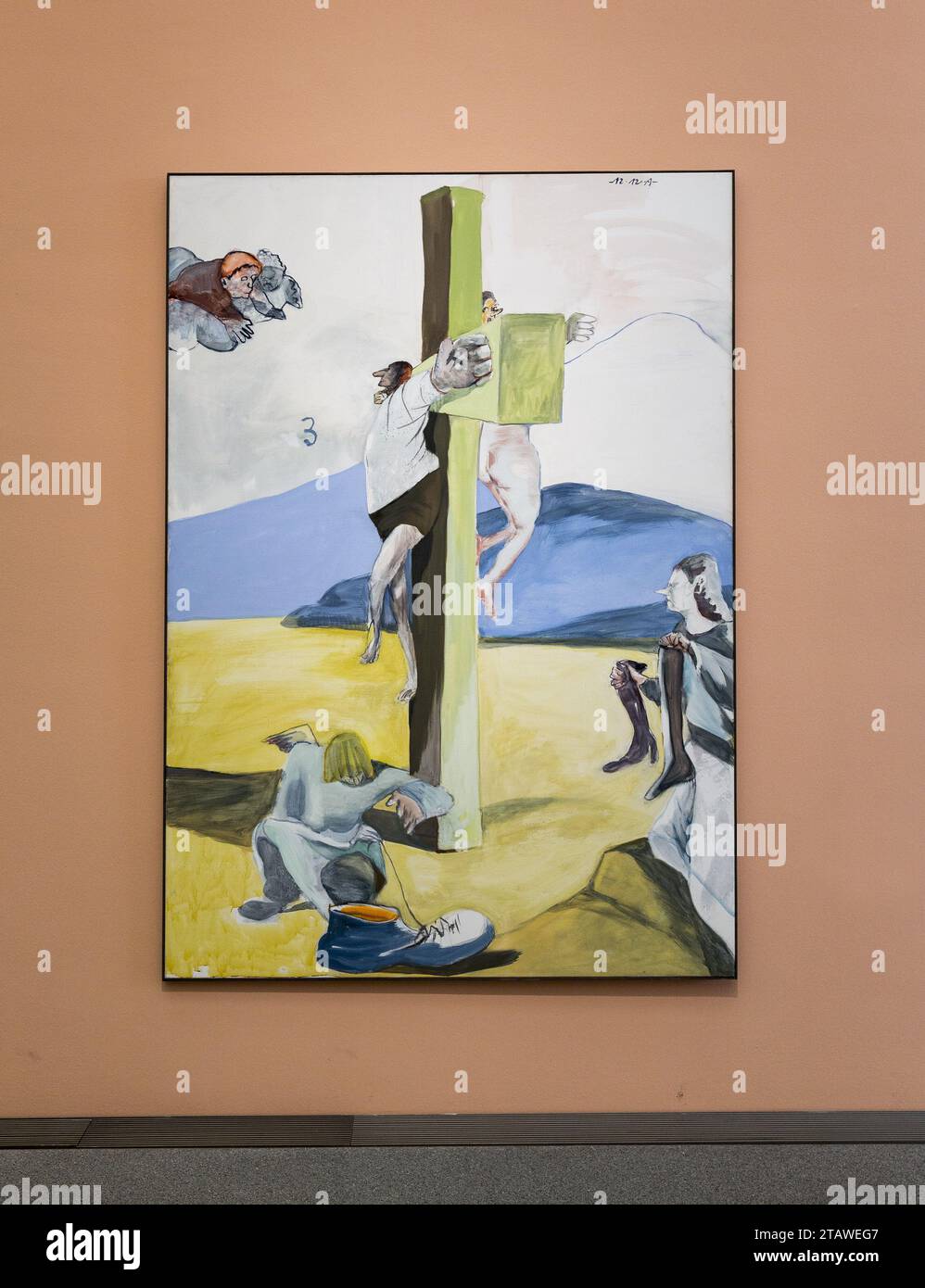 Gemälde von Siegrfried Anzinger Stockfoto