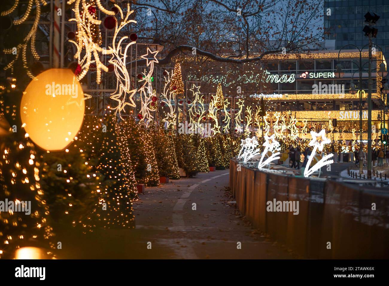 Weihnachtsmarkt am Breitscheidplatz, einer der bekanntesten und beliebtesten Weihnachtsmärkte