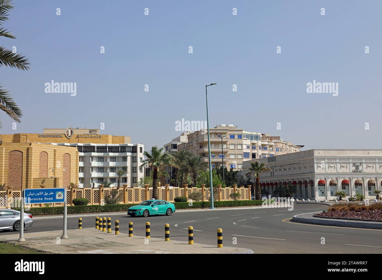 Corniche Road bei Dschidda in Saudi-Arabien Stockfoto