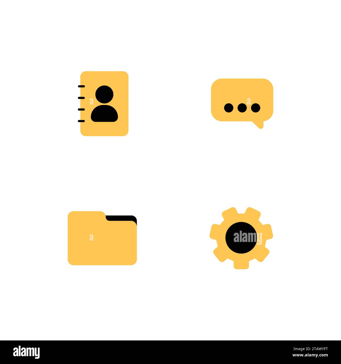 Symbolsatz Für Web Design Und Mobile Anwendungen. Stock Vektor