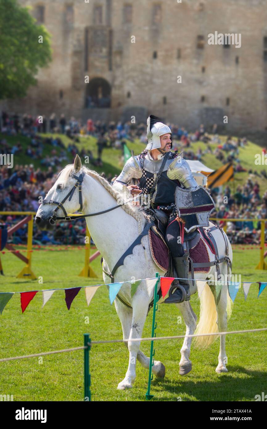 Turnierspiel, Linlithgow Palace, Schottland, Stockfoto