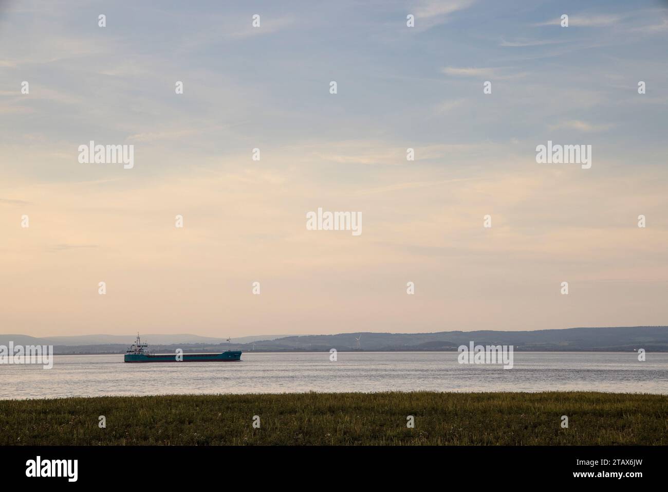 Versand in der Severn Mündung, Portishead, England, Großbritannien Stockfoto