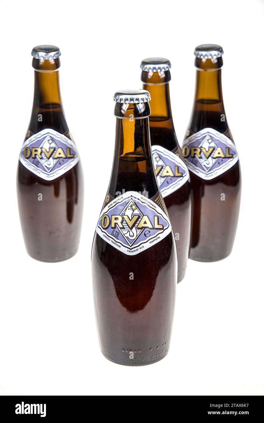 Orval trappist Ale Flasche Stockfoto