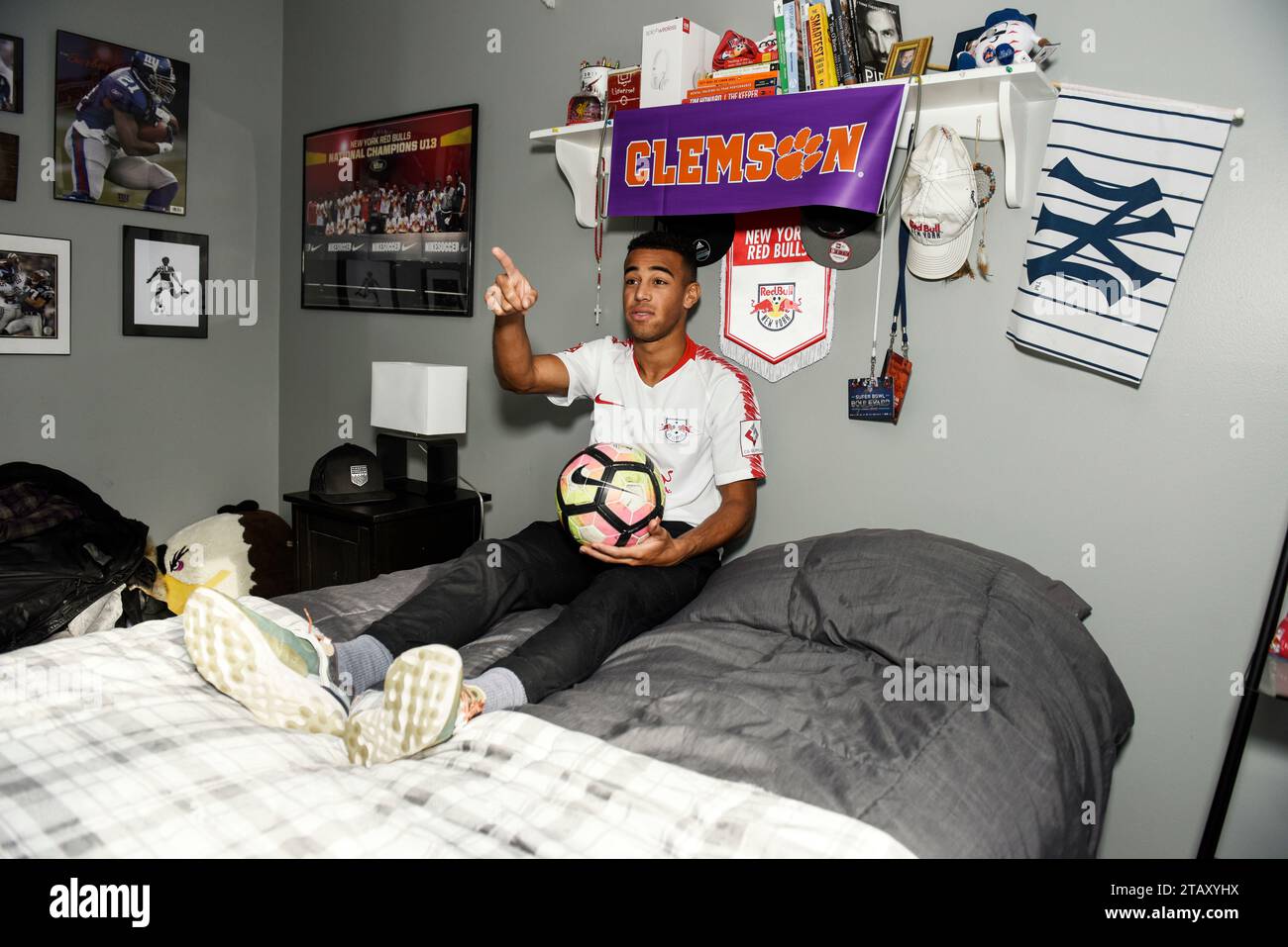 New Jersey, Vereinigte Staaten. Dezember 2018. Tyler Adams Reportage in seiner Heimatstadt Wappingers Falls fotografiert am 29.11.2018 Credit: dpa/Alamy Live News Stockfoto