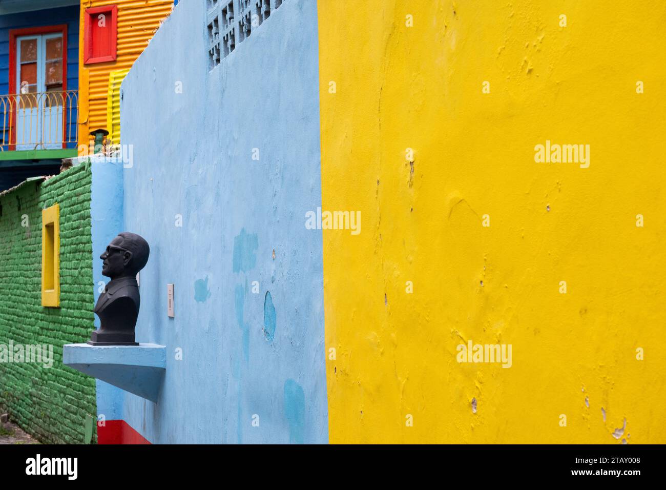 Argentinien, Buenos Aires. La Boca, Tango Street. Stockfoto