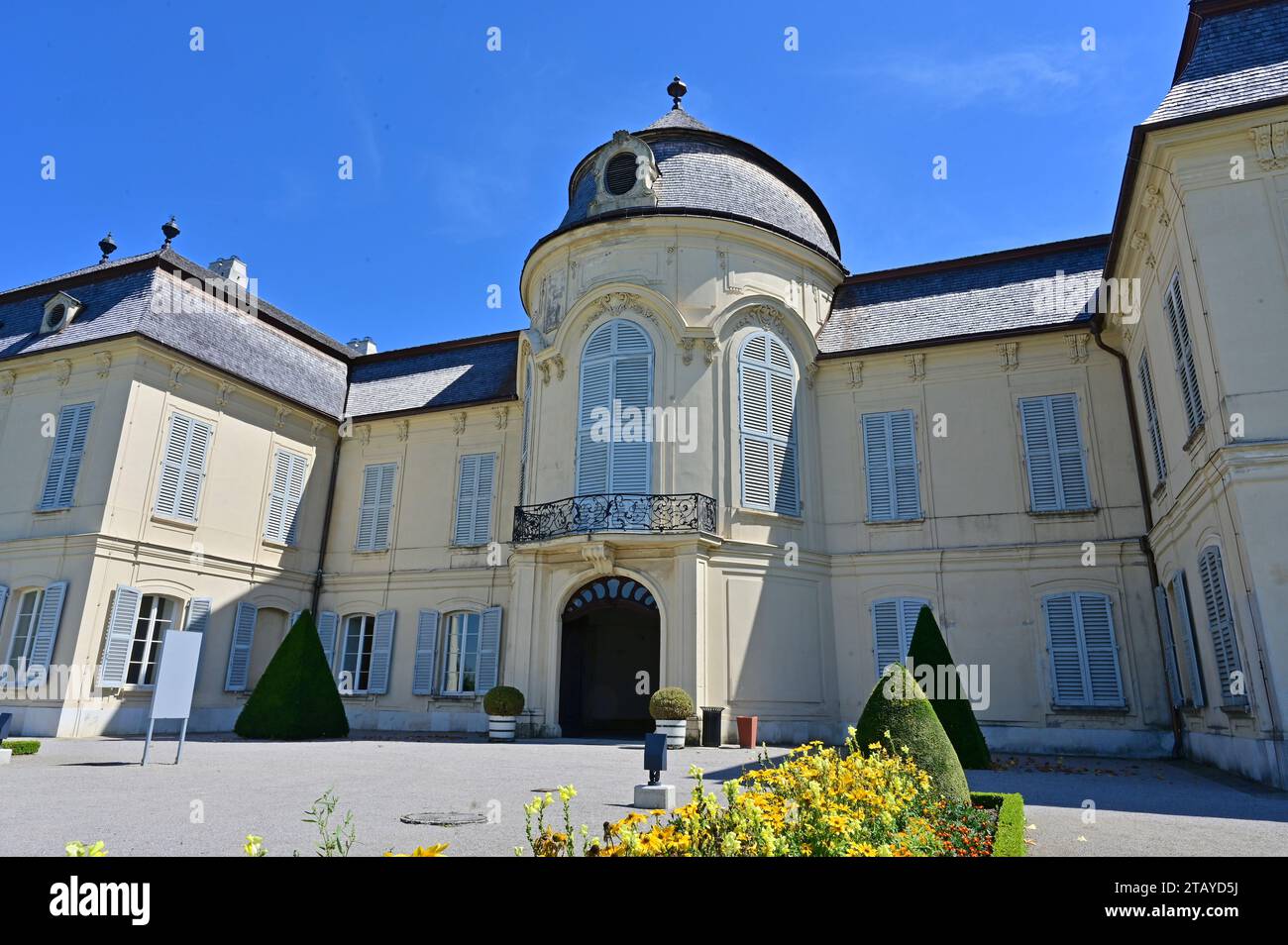 Schloss Niederweiden in Engelhartstetten in Marchfeld in Niederösterreich Stockfoto