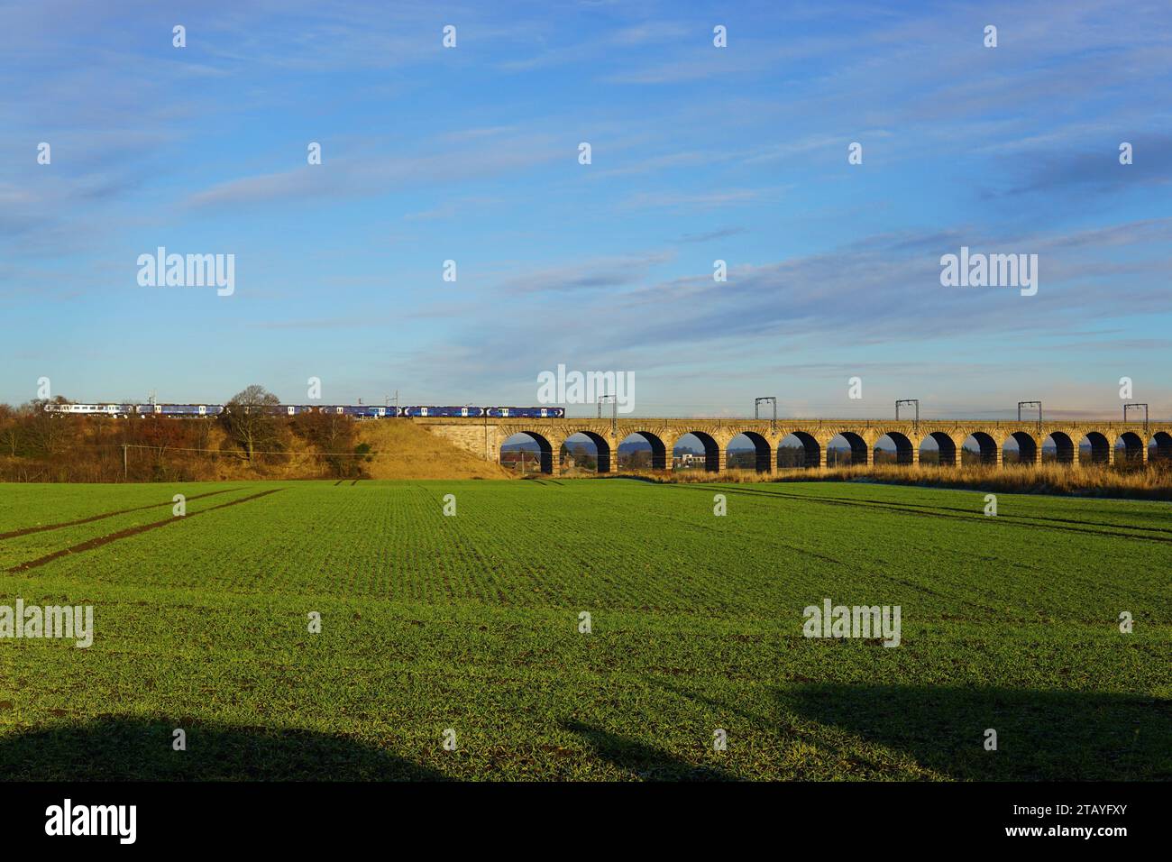 Almond Valley Viadukt West Lothian Stockfoto