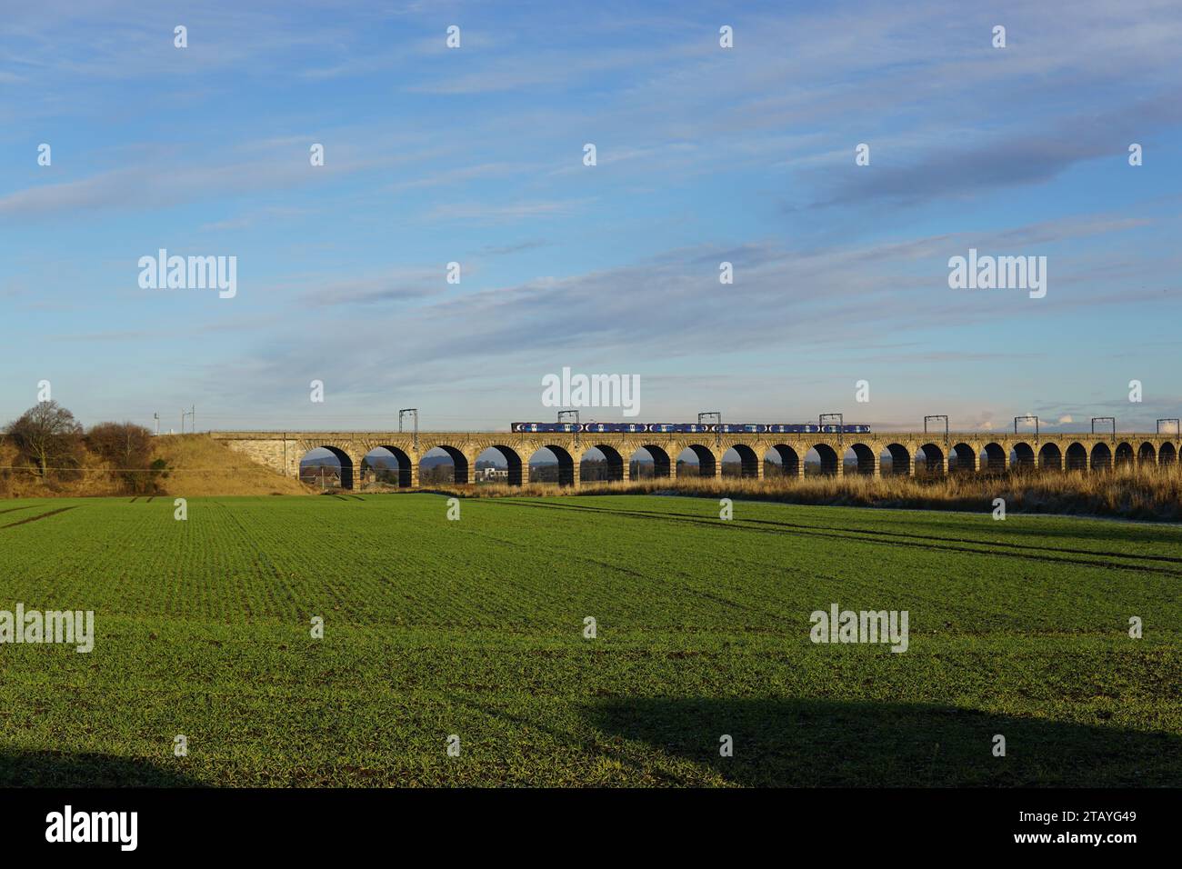 Almond Valley Viadukt West Lothian Stockfoto