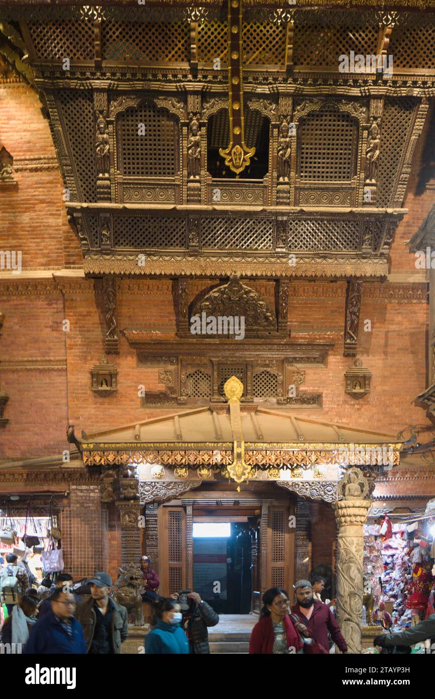 Nepal, Kathmandu, Jana Bahal, Rato Machhindranath Tempel, Stockfoto