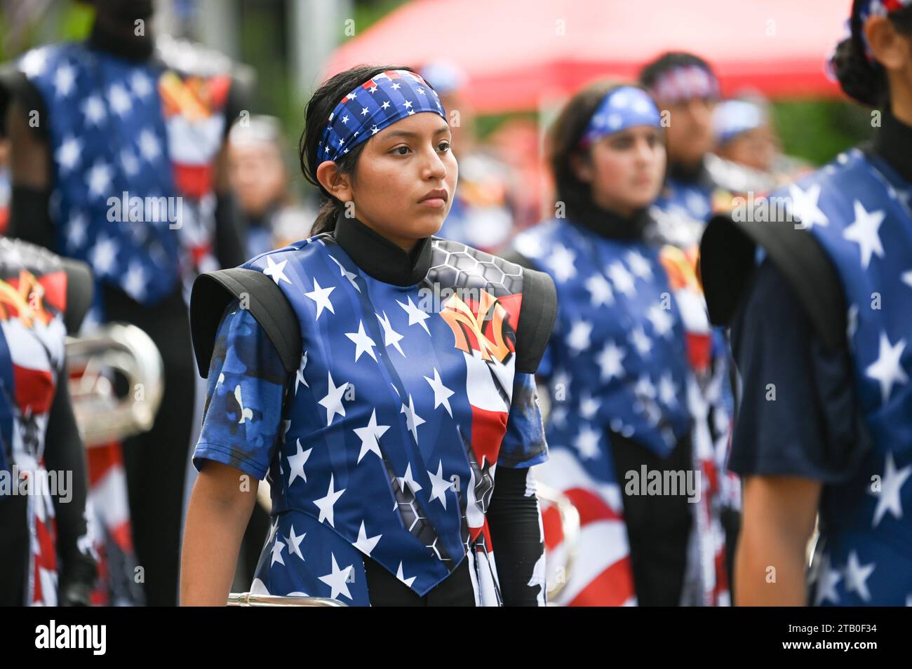 Bristol, Rhode Island, USA, Parade zum 4. Juli, New England USA. Stockfoto