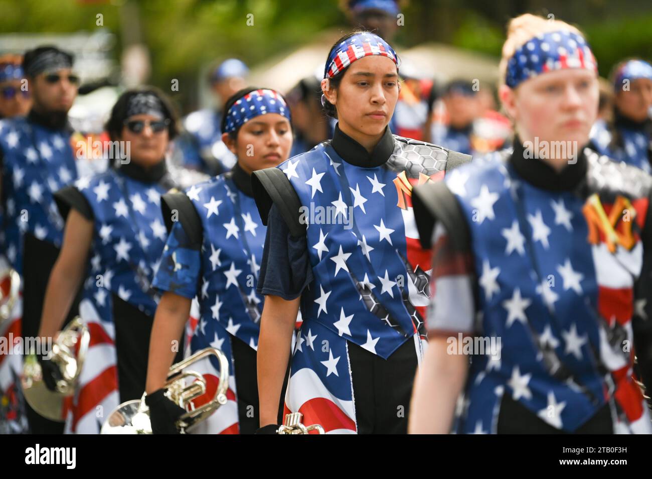 Bristol, Rhode Island, USA, Parade zum 4. Juli, New England USA. Stockfoto