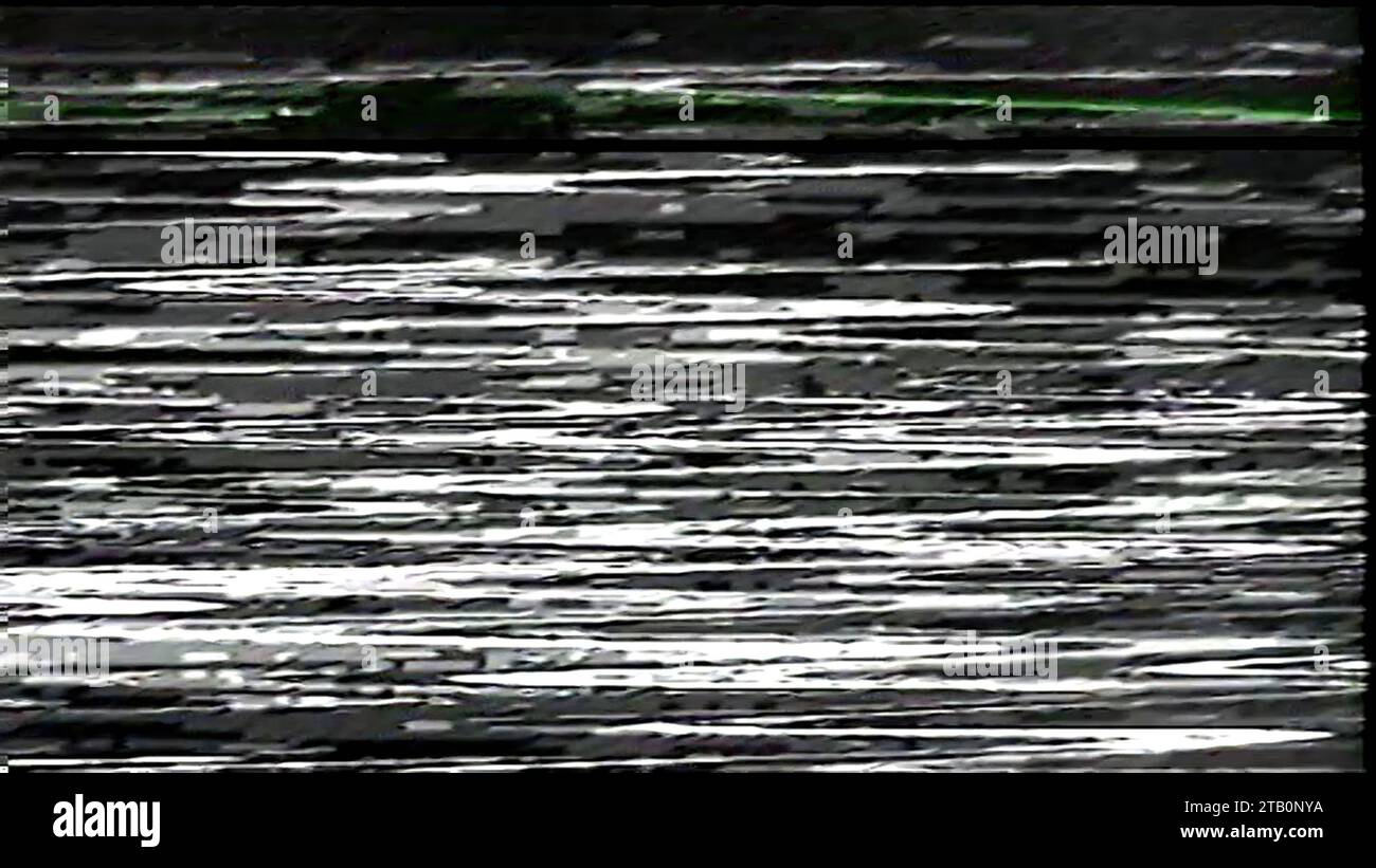 Analoge Verzerrung der Hintergrundrauschen Stockfoto