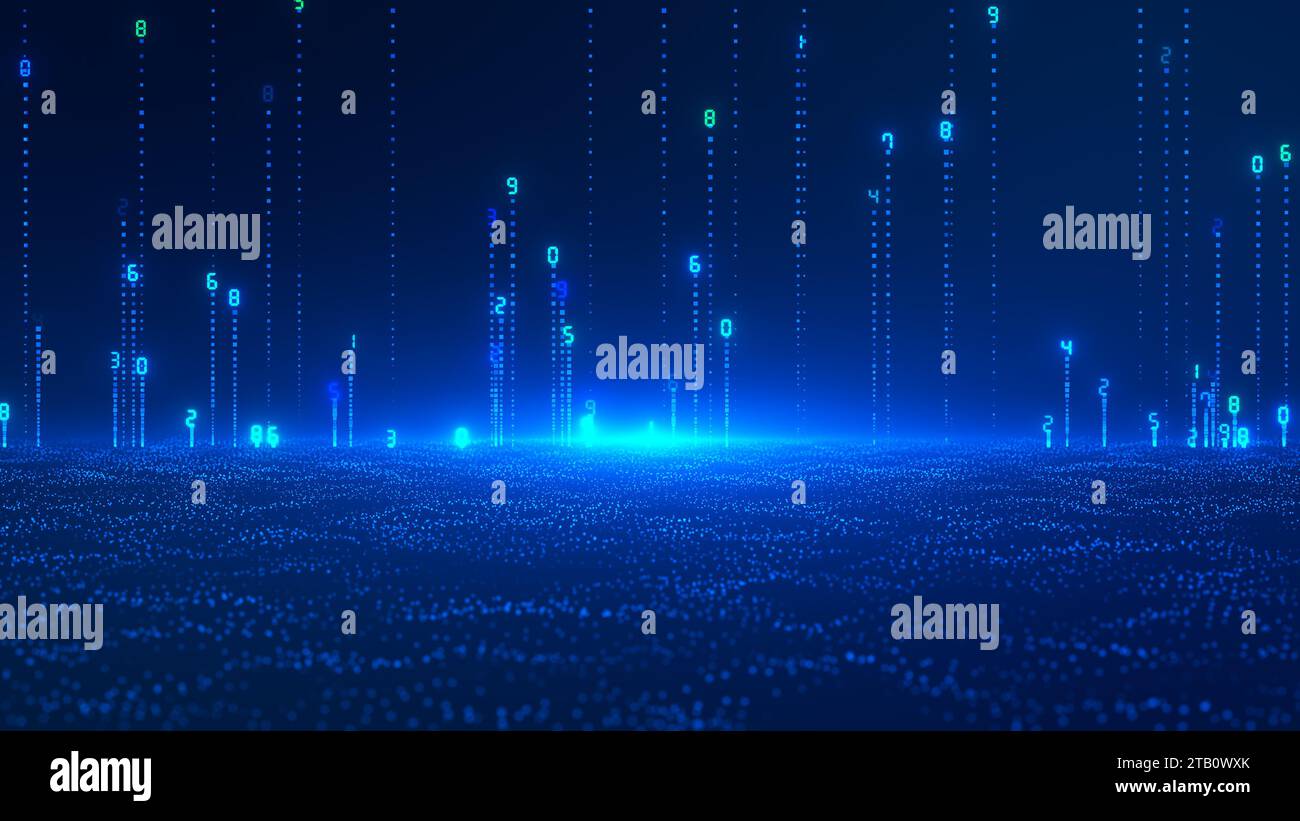 Hintergrund der Digital Code-Technologie Stockfoto