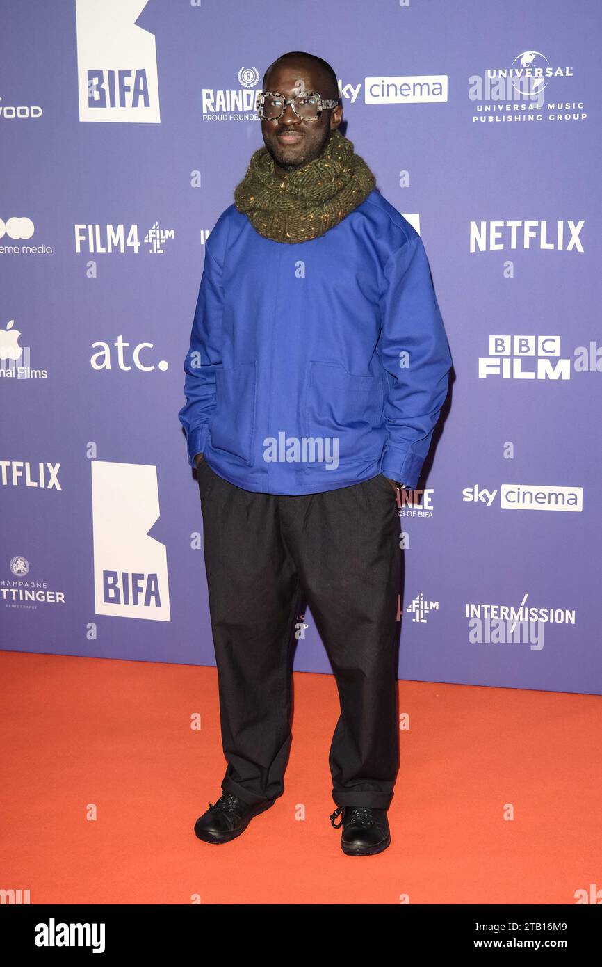 London, Großbritannien. Kwes nahm am 3. Dezember 2023 an den 26. British Independent Film Awards im Old Billingsgate Teil. Bild von Julie Edwards. Quelle: JEP Celebrity Photos/Alamy Live News Stockfoto