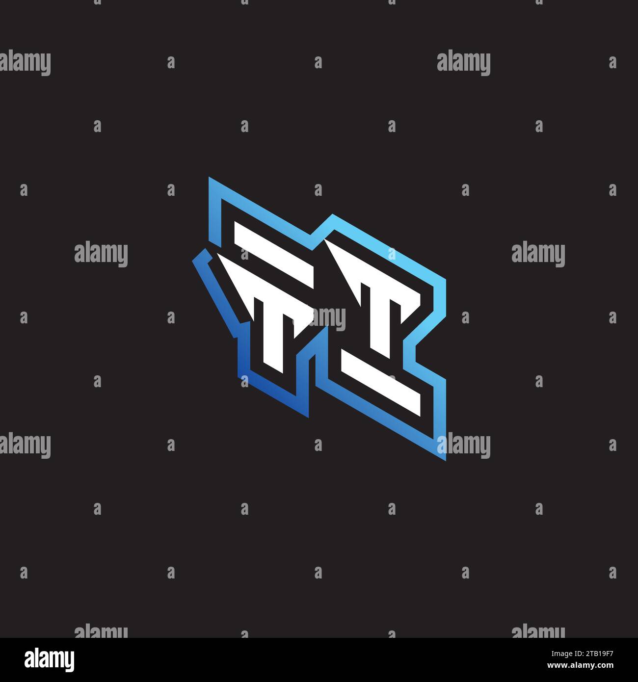 TT Initial Gaming Team, youtube, Twitch und Clipart Stock Illustration Logo Stock Vektor