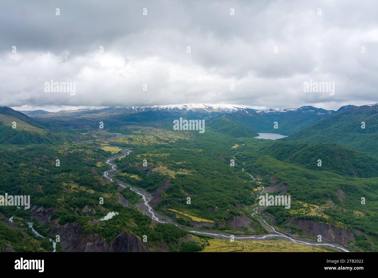 Berglandschaft am Mount St Helens Stockfoto