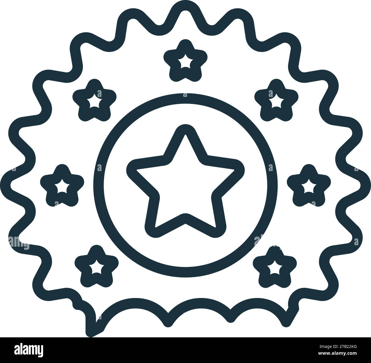 Symbol garantiert Gliederung. Einfarbiges einfaches Schild aus der Logistikabholung. Garantiert Symbol für Logo, Vorlagen, Webdesign und Infografiken. Stock Vektor