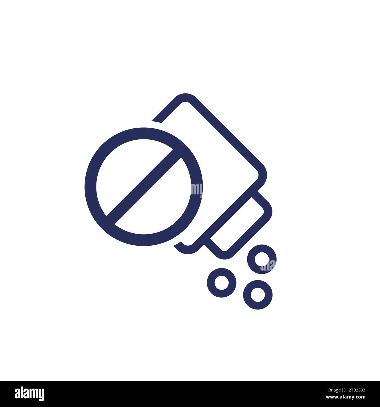 Chemikalienfrei und ohne Additive Symbol, Vektorzeichen Stock Vektor