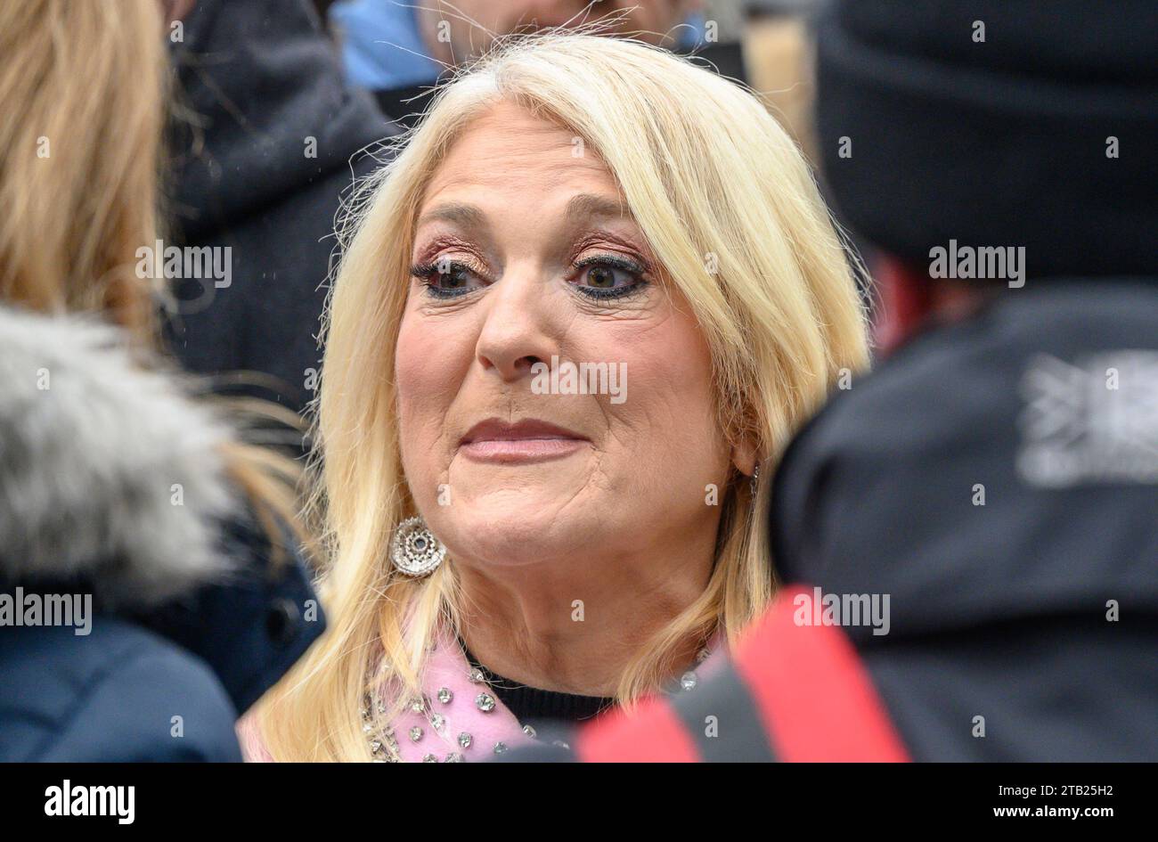 Vanessa Feltz nahm am 26. November 2023 am Marsch gegen Antisemitismus Teil Stockfoto