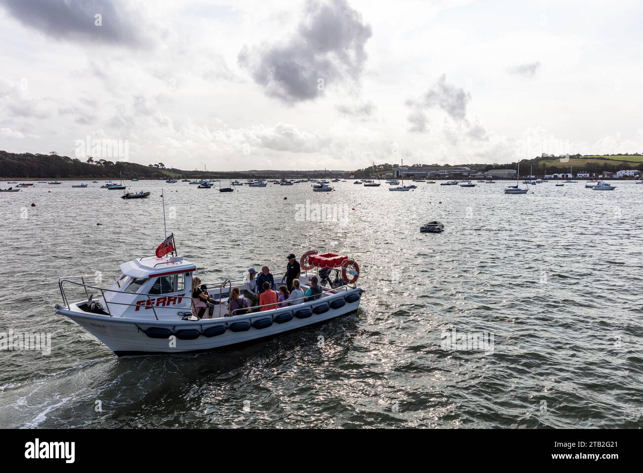 Das kleine Fischerdorf Appledore liegt in North Devon, wo sich der Taw River und der Torridge River treffen, bevor sie in den Atlantik fließen, Bideford Bay Stockfoto