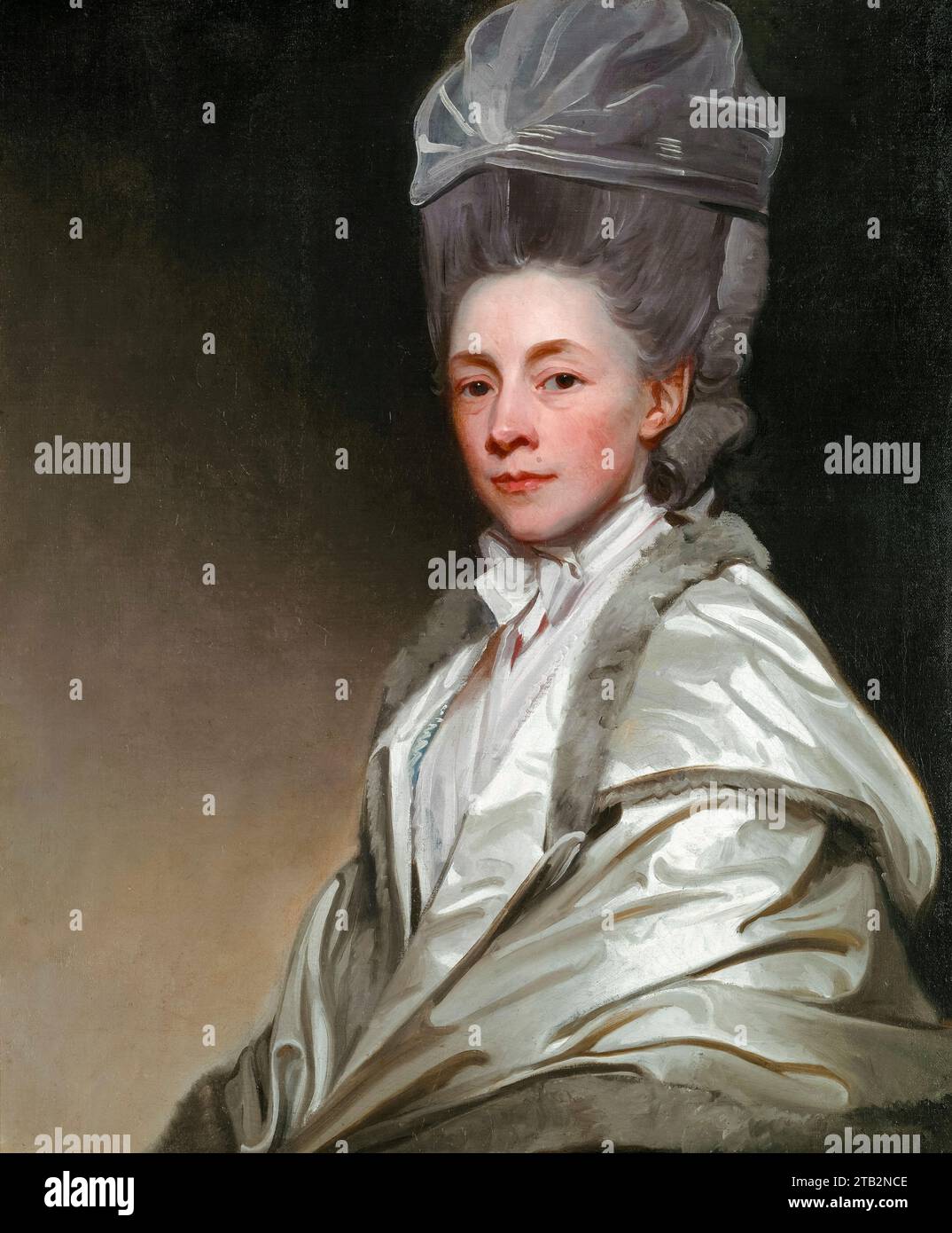 Jane Dawkes Robinson, Porträtgemälde in Öl auf Leinwand von George Romney, um 1778 Stockfoto