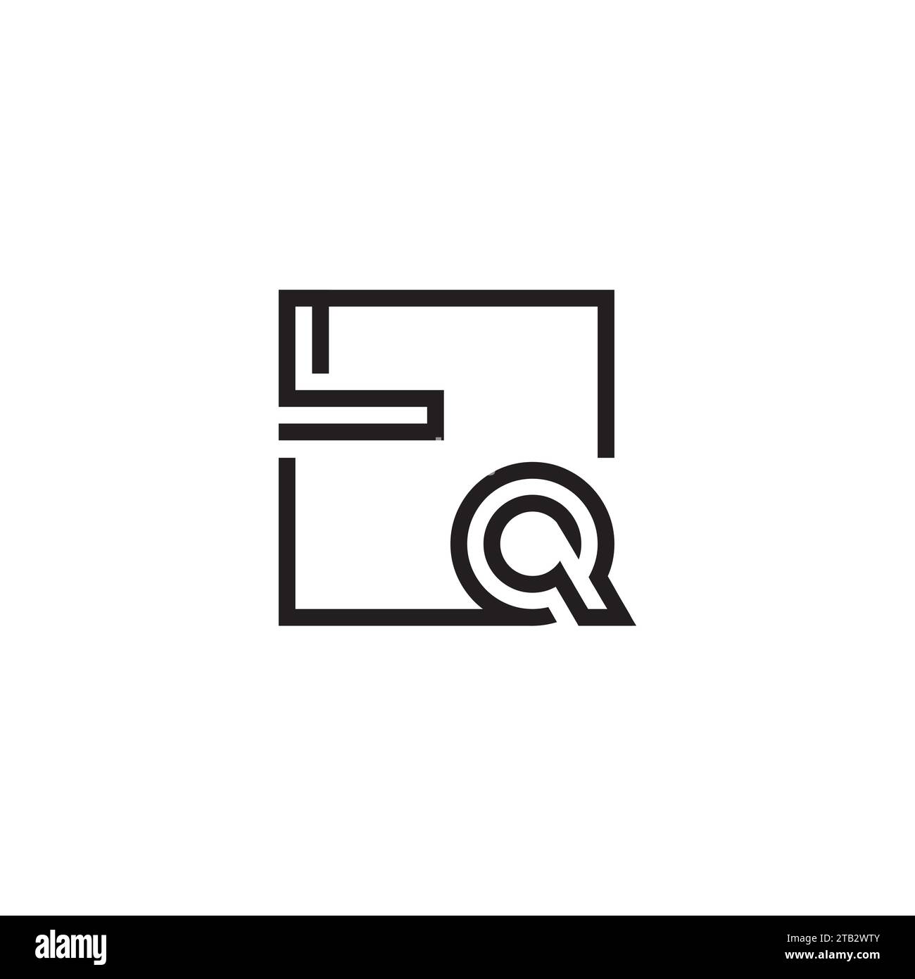 LQ Initial-Logobuchstaben in hochwertigem, professionellem Design, das auf allen Druckmedien gut gedruckt werden kann Stock Vektor