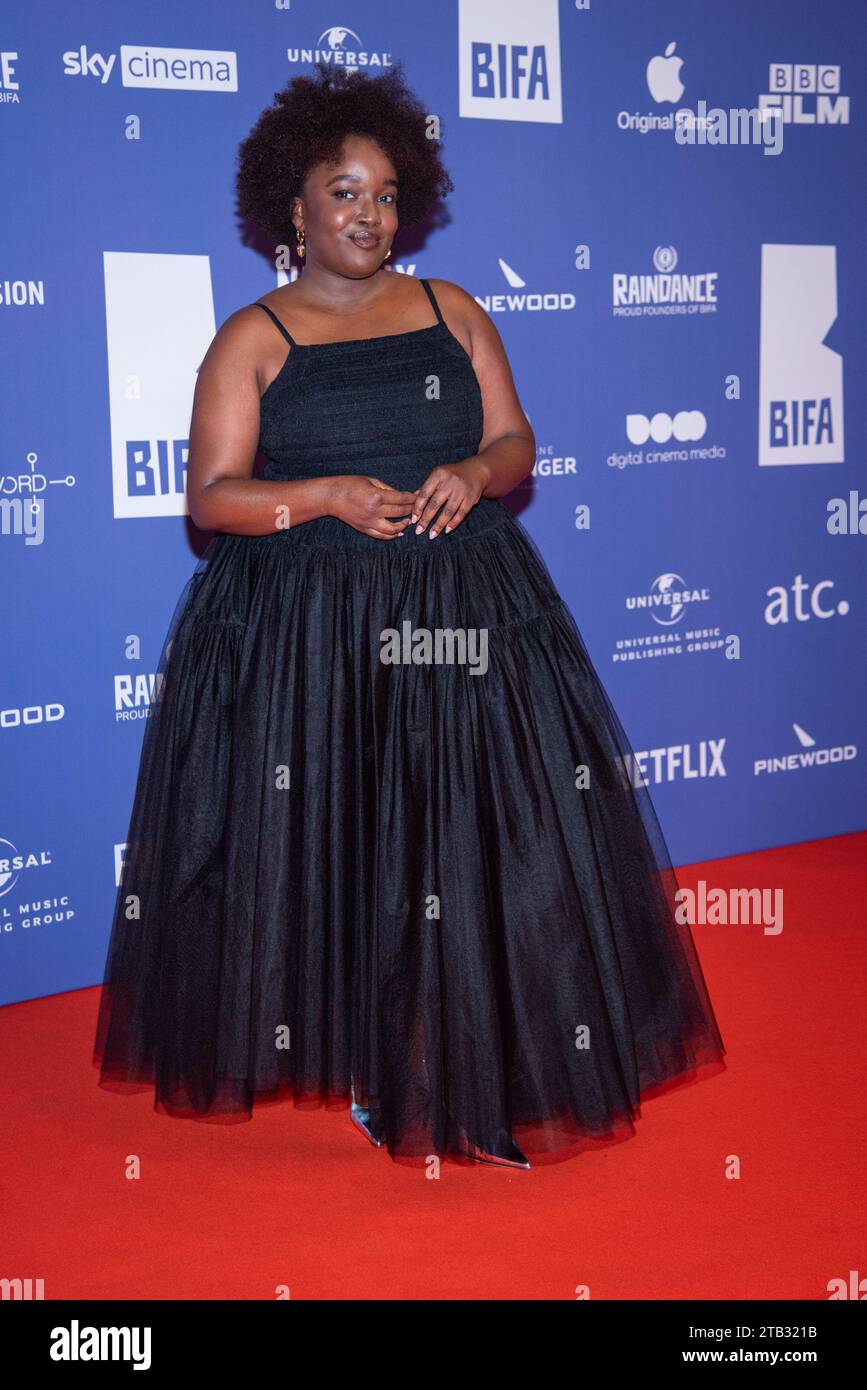 Lolly Adefope nimmt an den 26. British Independent Film Awards im Old Billingsgate Teil. (Foto: Loredana Sangiuliano / SOPA Images/SIPA USA) Stockfoto