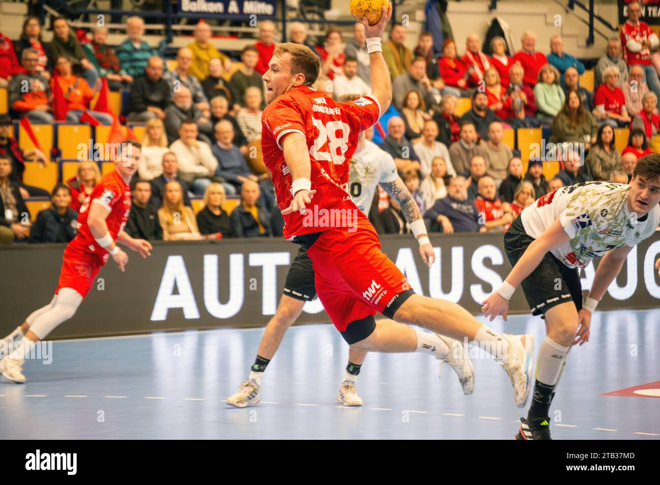 Spielszene Eulen Ludwigshafen gegen HC Elbflorenz 2006 (2. Handballbundesliga; Endstand 31:29) Stockfoto