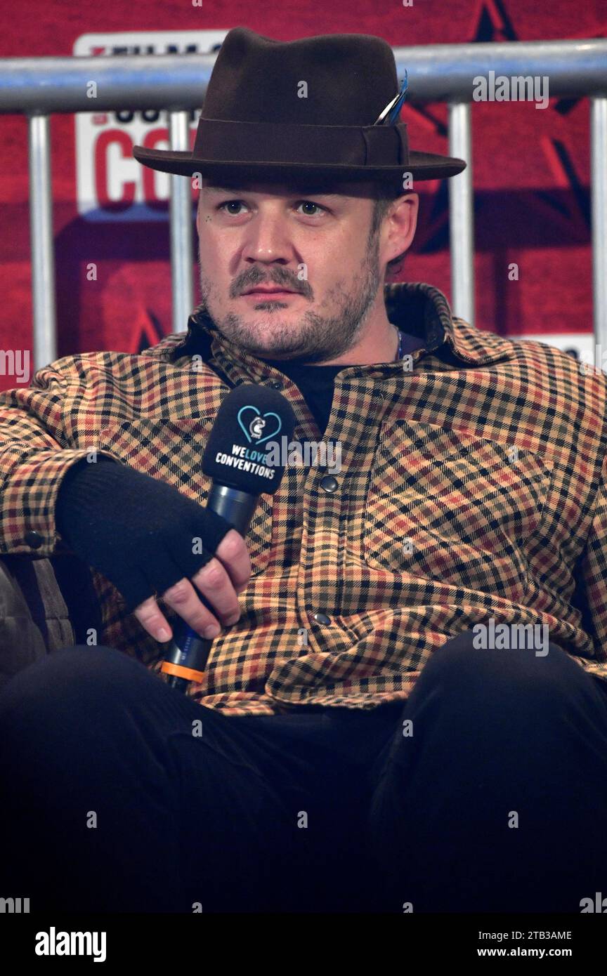 Josh Herdman auf der German Film & Comic Con Winter Edition in der Messe Dortmund. Dortmund, 03.12.2023 *** Josh Herdman auf der German Film Comic Con Winter Edition auf der Messe Dortmund Dortmund, 03 12 2023 Foto:Xn.xKubelkax/xFuturexImagex Comic con 3321 Credit: Imago/Alamy Live News Stockfoto