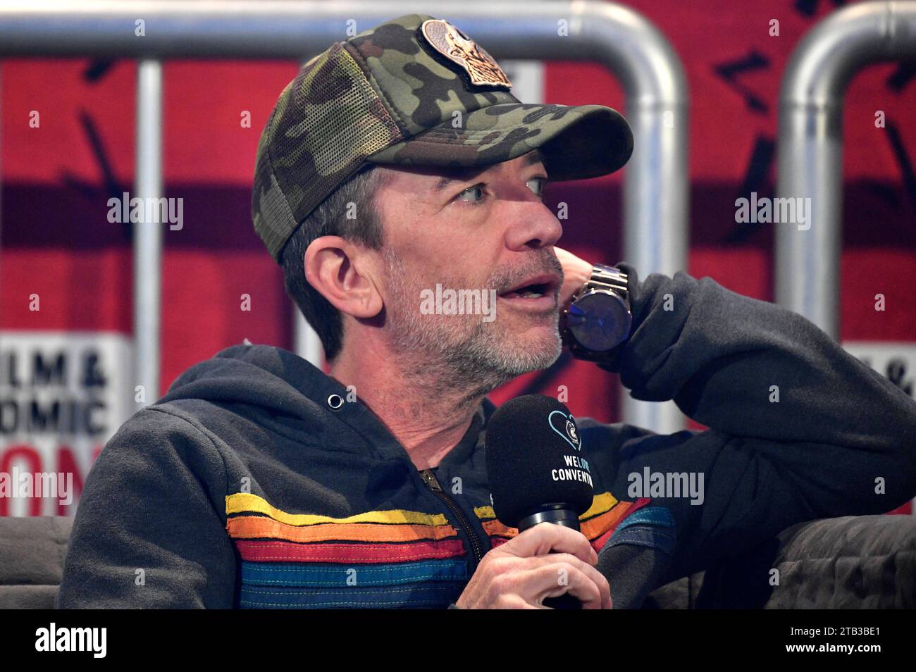 David Faustino auf der German Film & Comic Con Winter Edition in der Messe Dortmund. Dortmund, 03.12.2023 *** David Faustino auf der German Film Comic Con Winter Edition auf der Messe Dortmund Dortmund, 03 12 2023 Foto:Xn.xKubelkax/xFuturexImagex Comic con 3406 Credit: Imago/Alamy Live News Stockfoto