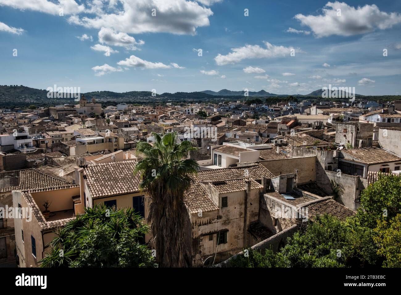 Kleine Stadt und Schlösser auf Mallorca, Spanien, Europa Stockfoto