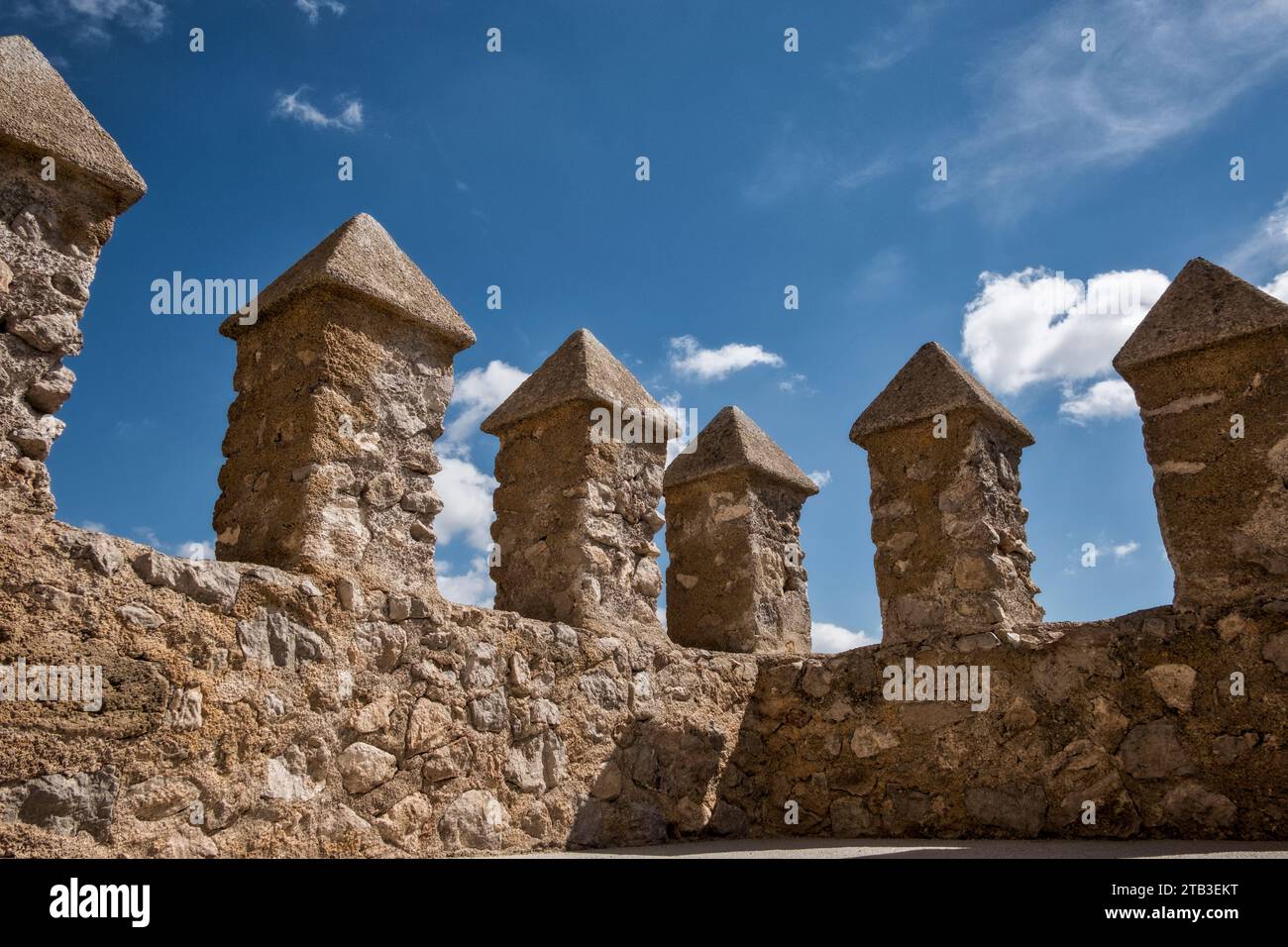 Kleine Stadt und Schlösser auf Mallorca, Spanien, Europa Stockfoto