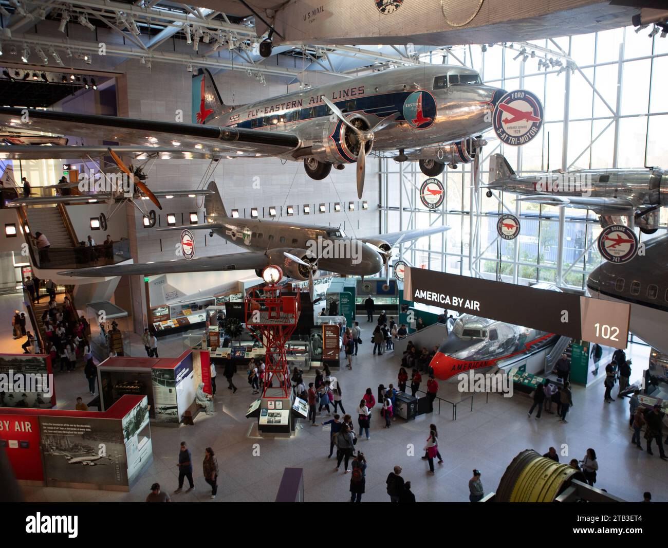 Das National Air and Space Museum der Smithsonian Institution ist ein Museum in Washington, D.C., in den Vereinigten Staaten, das der menschlichen Flucht gewidmet ist Stockfoto