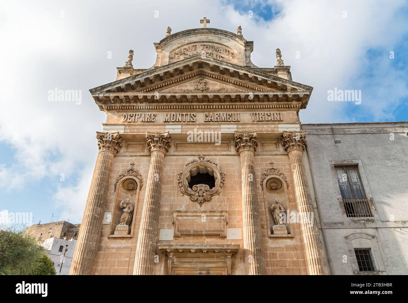 Kirche San Francesco in Ostuni, Provinz Brindasi, Apulien, Italien Stockfoto