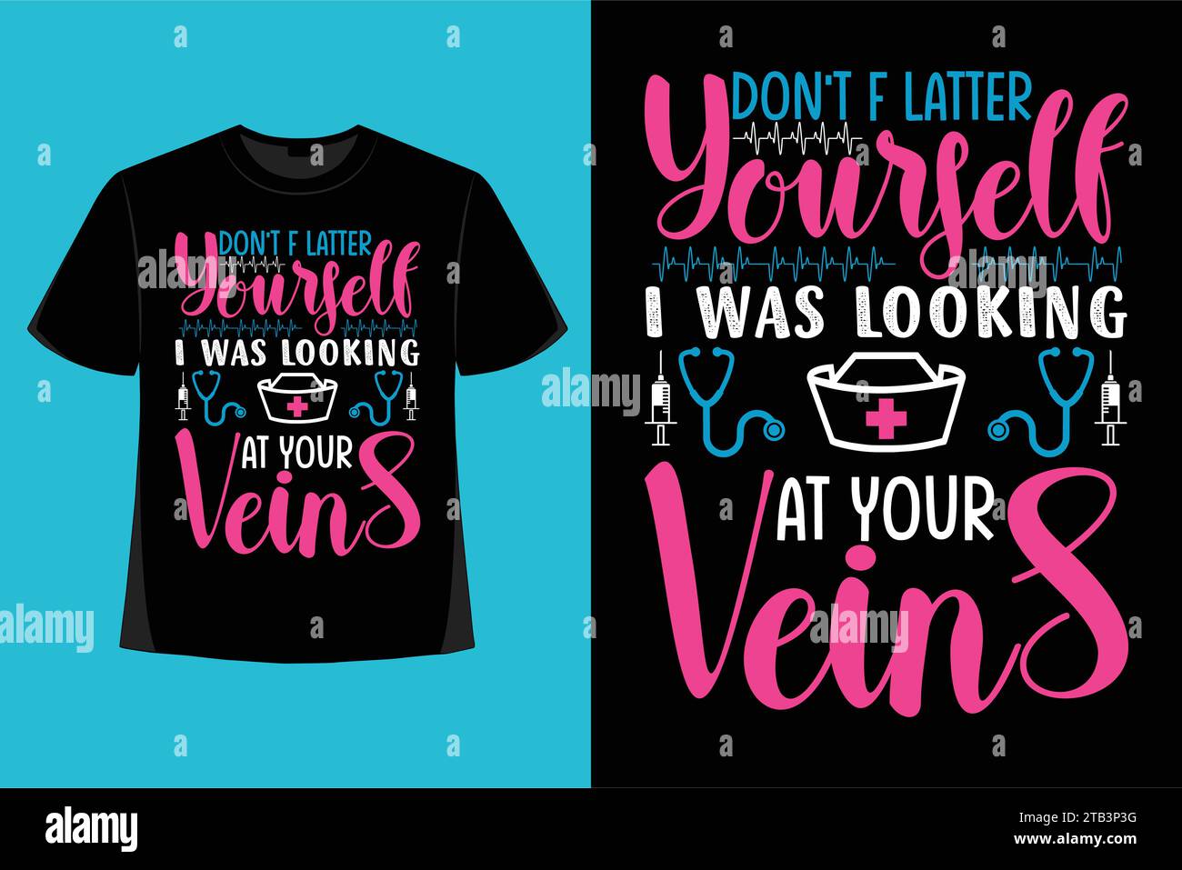 Krankenschwester T-Shirt Design, Pflegezitate T-Shirt Design, Krankenschwester Superheld, Krankenschwester Herz, Krankenschwester Leben Stock Vektor