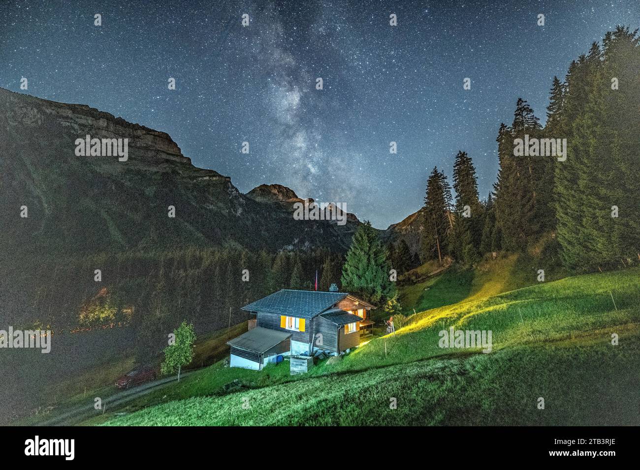 Schweiz, St.Gallen, Grabs, Voralp, Astro Stockfoto
