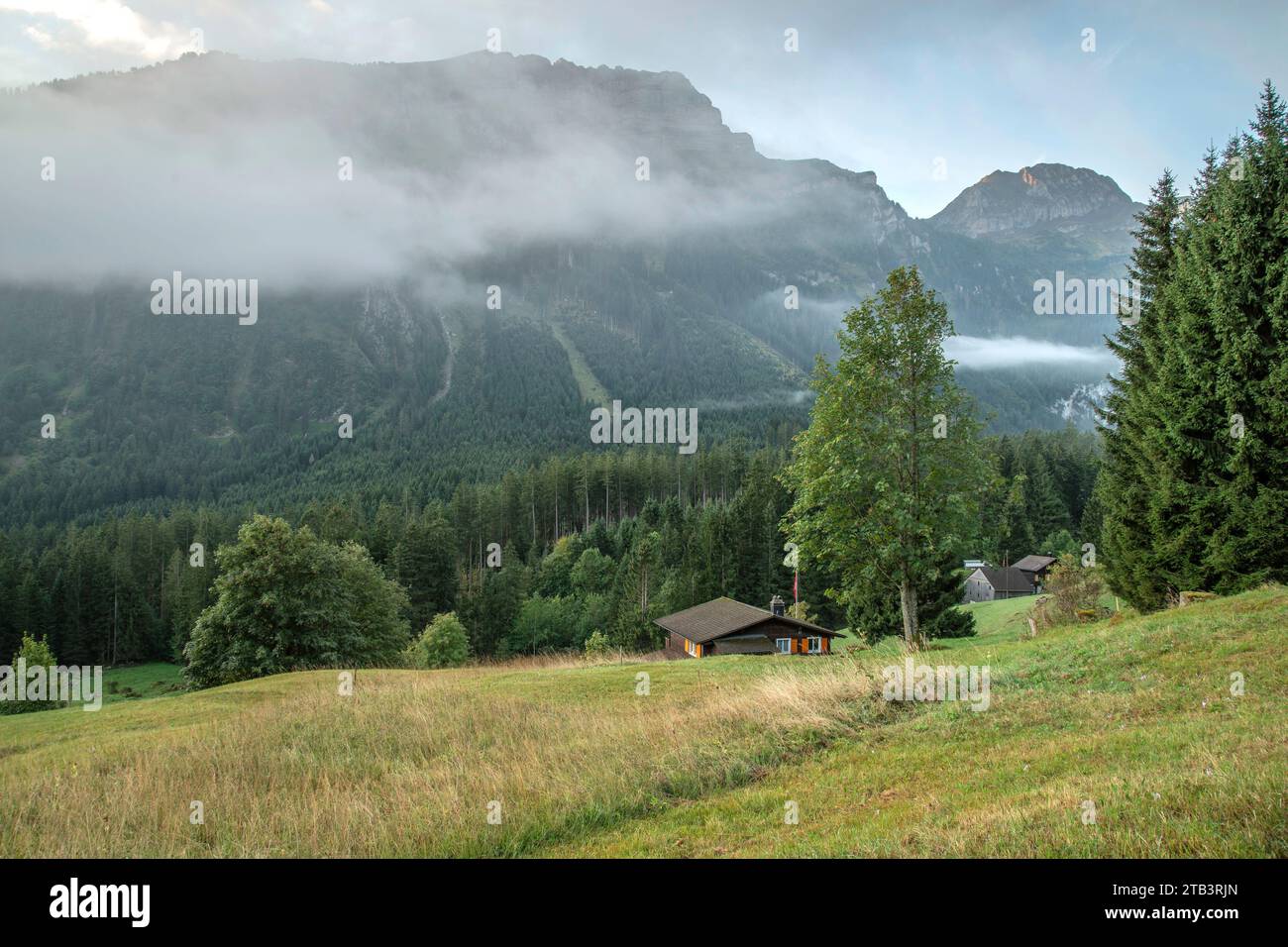 Schweiz, St.Gallen, Grabs, Voralp, Casa Suiza Stockfoto