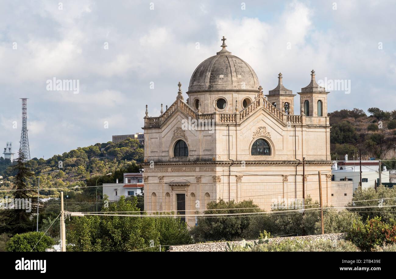 Heiligtum Santa Maria della Grata in Ostuni, Provinz Brindasi, Apulien, Italien Stockfoto