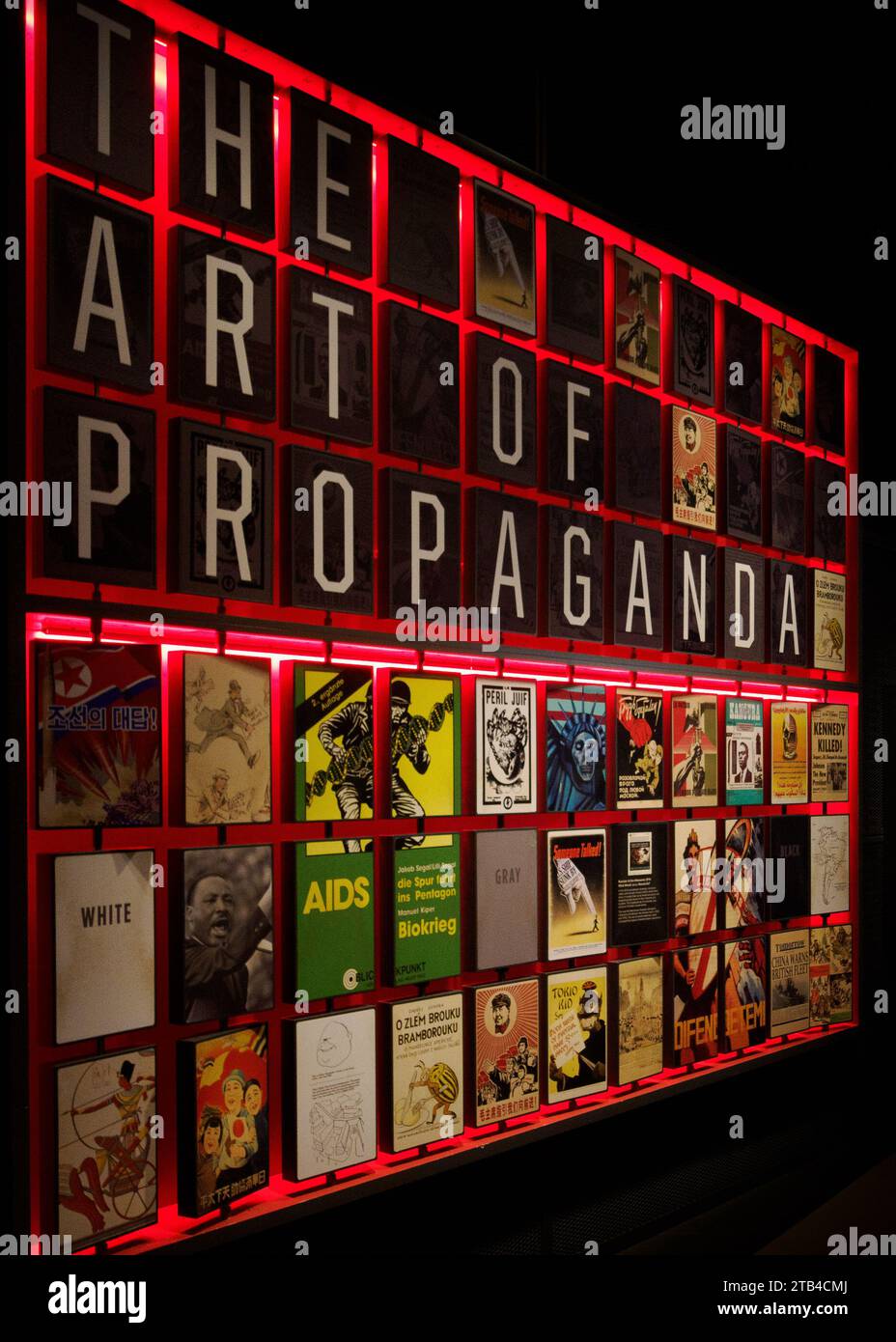 Art of Propaganda Ausstellung, International Spion Museum, Washington, DC Stockfoto