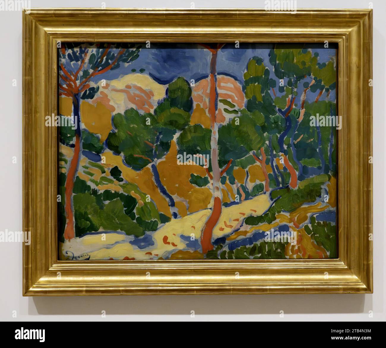 Paysage du Midi (Midi Landscape) 1906 von Andre Derain im San Francisco Museum of Modern Art (SFMOMA) Stockfoto