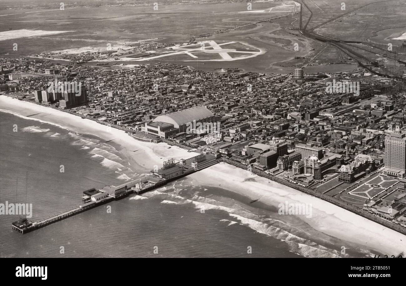 Luftaufnahme von Atlantic City, New Jersey 1931 Stockfoto