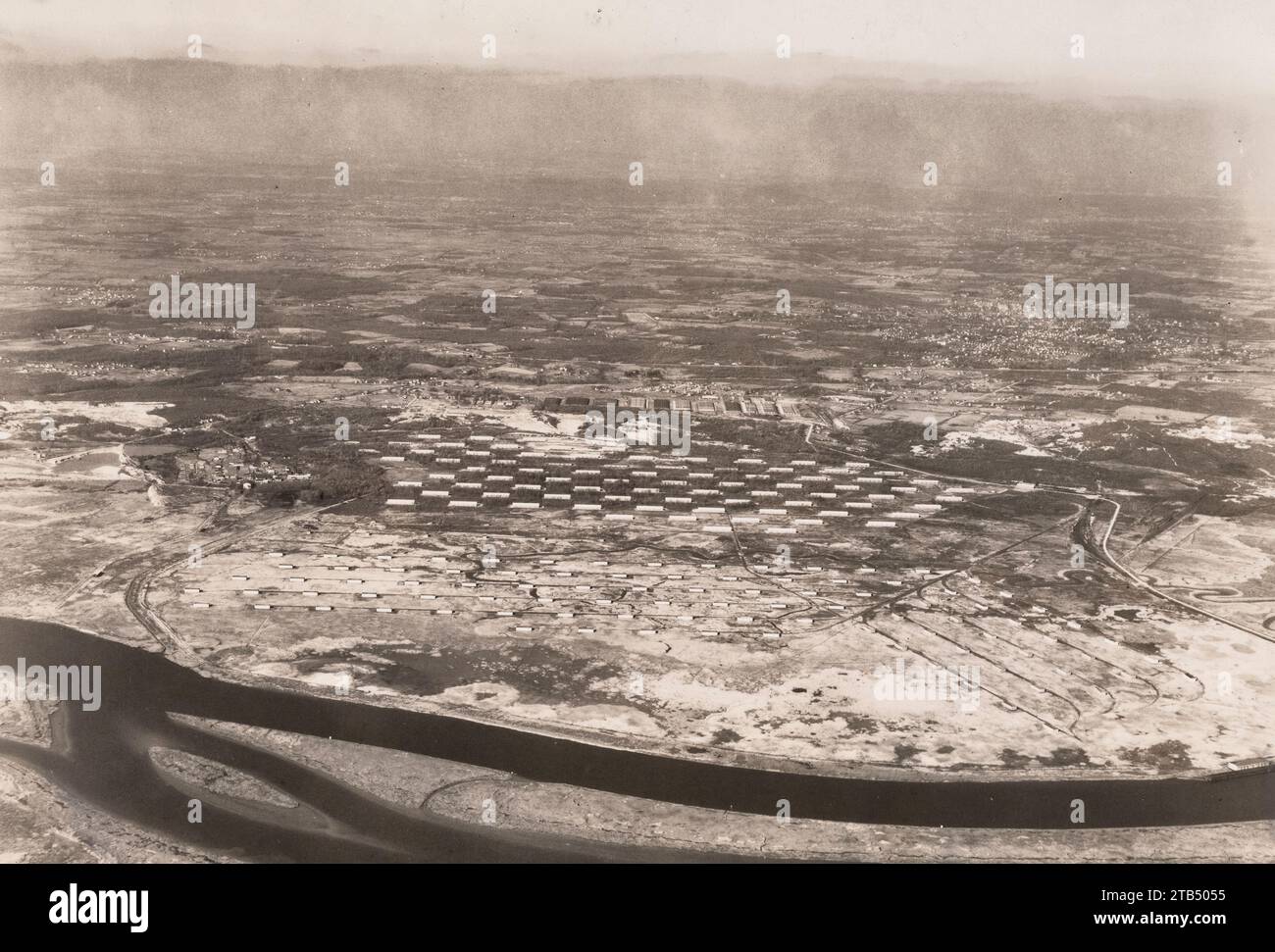 Raritan Arsenal - Raritan Ordnance Depot - Aerial View Dezember 1936 Stockfoto