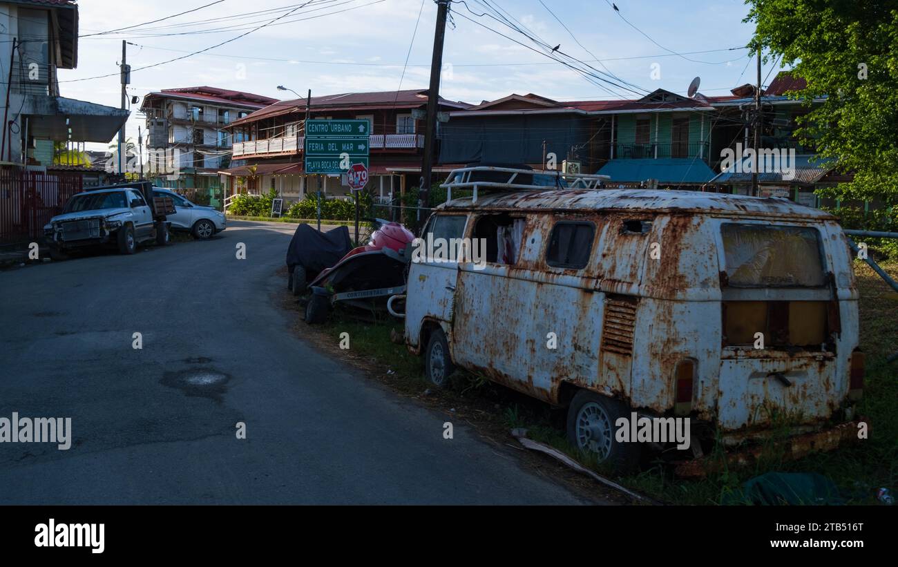 Panama-Szenen während der Regenzeit, Bocas del Toro Stockfoto