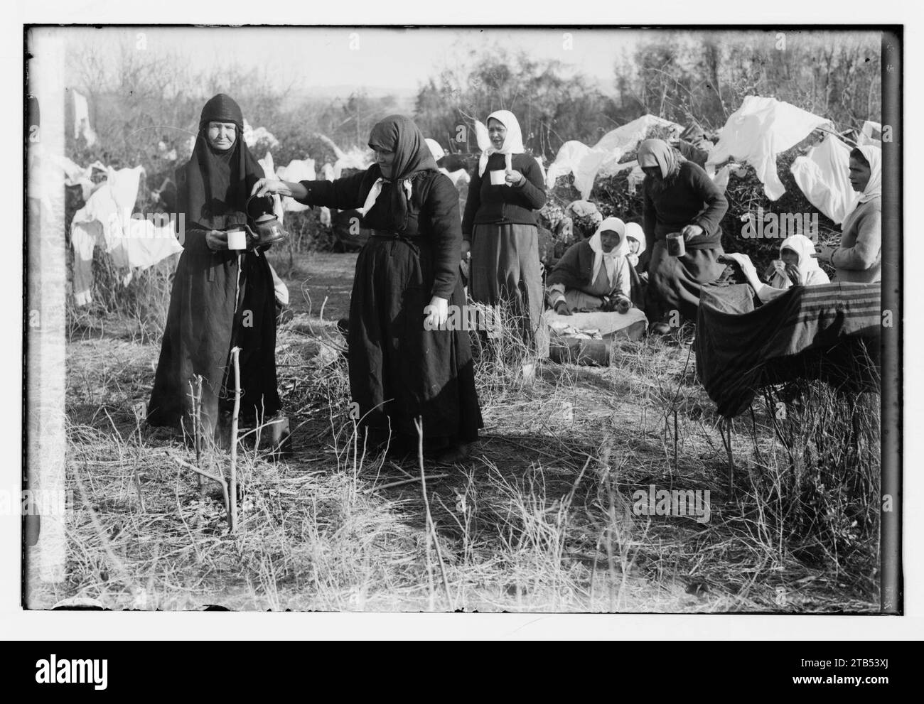 Verschiedene Arten usw. Erfrischung Tee nach der Taufe im Jordan. Stockfoto