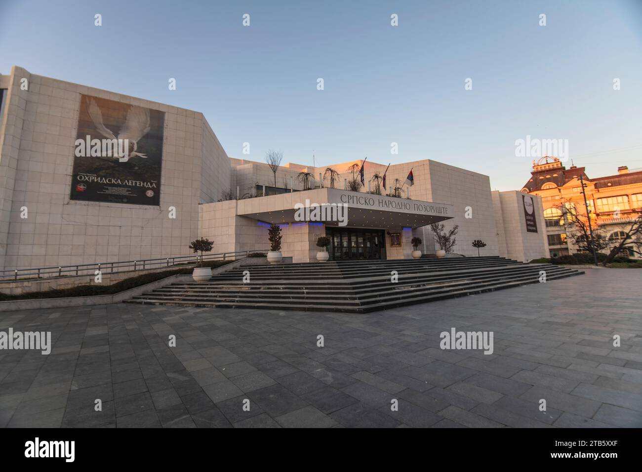 Novi Sad: Serbisches Nationaltheater. Serbien Stockfoto