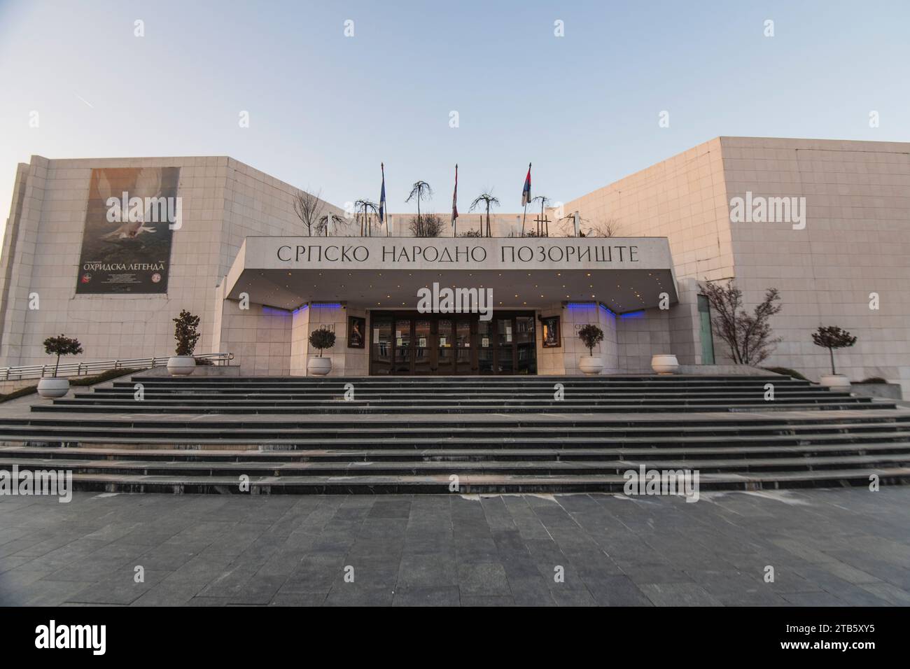 Novi Sad: Serbisches Nationaltheater. Serbien Stockfoto